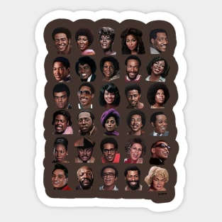 60s and 70s Black Music Sticker